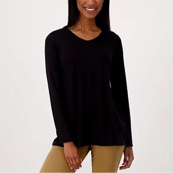 Susan Graver Weekend Essentials Cool Touch A-Line Tunic - Picture 1 of 5